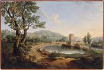 Paesaggio con lago