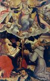 La Vergine assunta in cielo incoronata da due Angeli e i Santi Girolamo e Francesco