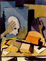 Felice Casorati - Mani, oggetti, testa?